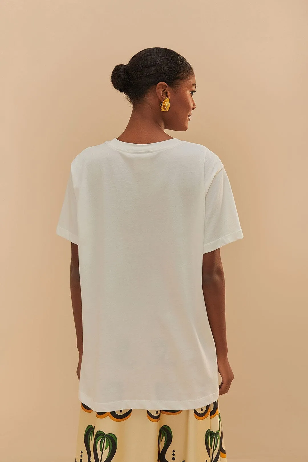 Off-White Farm Rio Wild Relaxed T-Shirt Stretch Ease Smile Glow