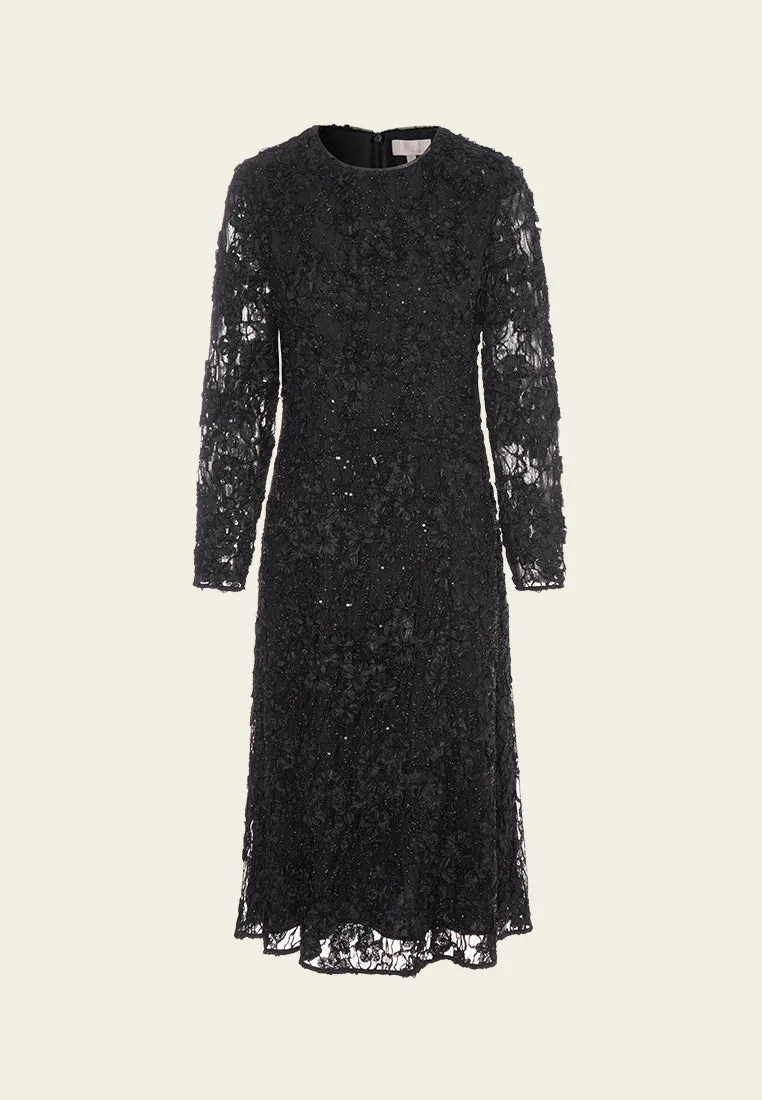 Brave Mode Ruffled-detail Lace Dress