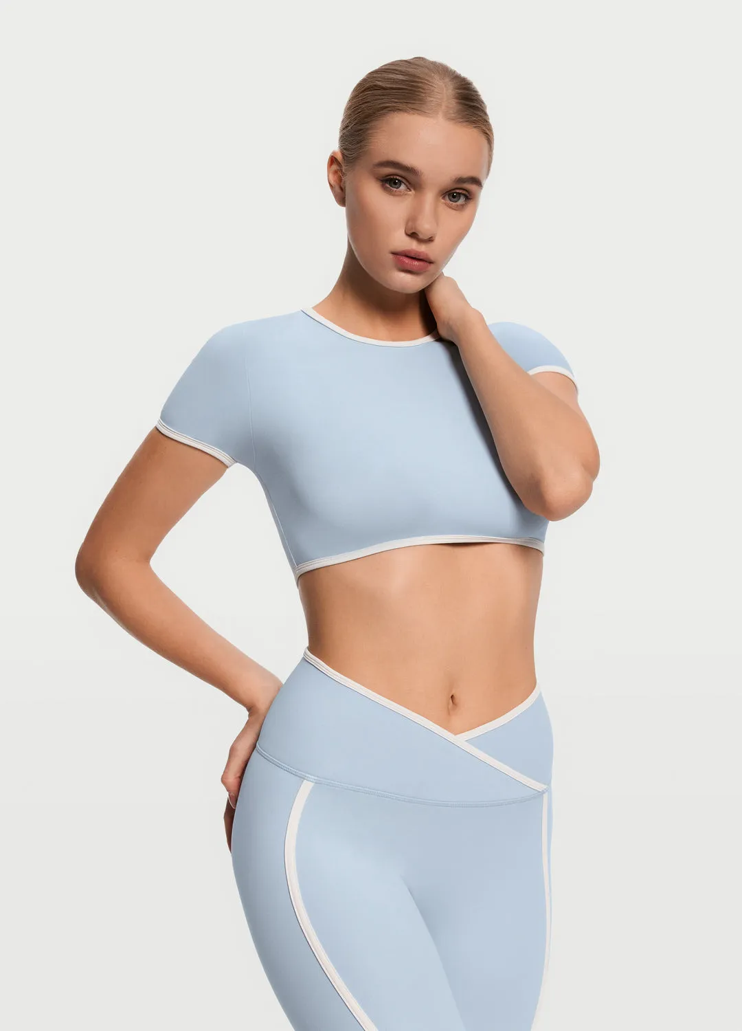 Casual Cropped T-Shirt Structured silhouette timeless