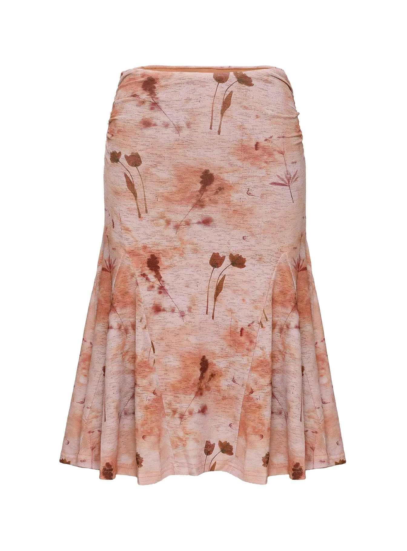 Reinforced Pockets Lewish Low Rise Midi Skirt Natural Floral