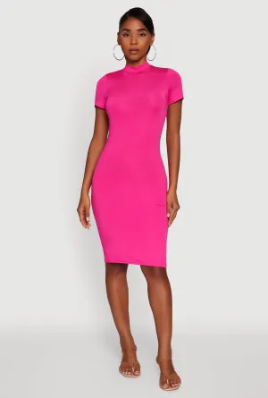 Daisy Mock Neck T Shirt Dress Trendy Wear Canyon Walk