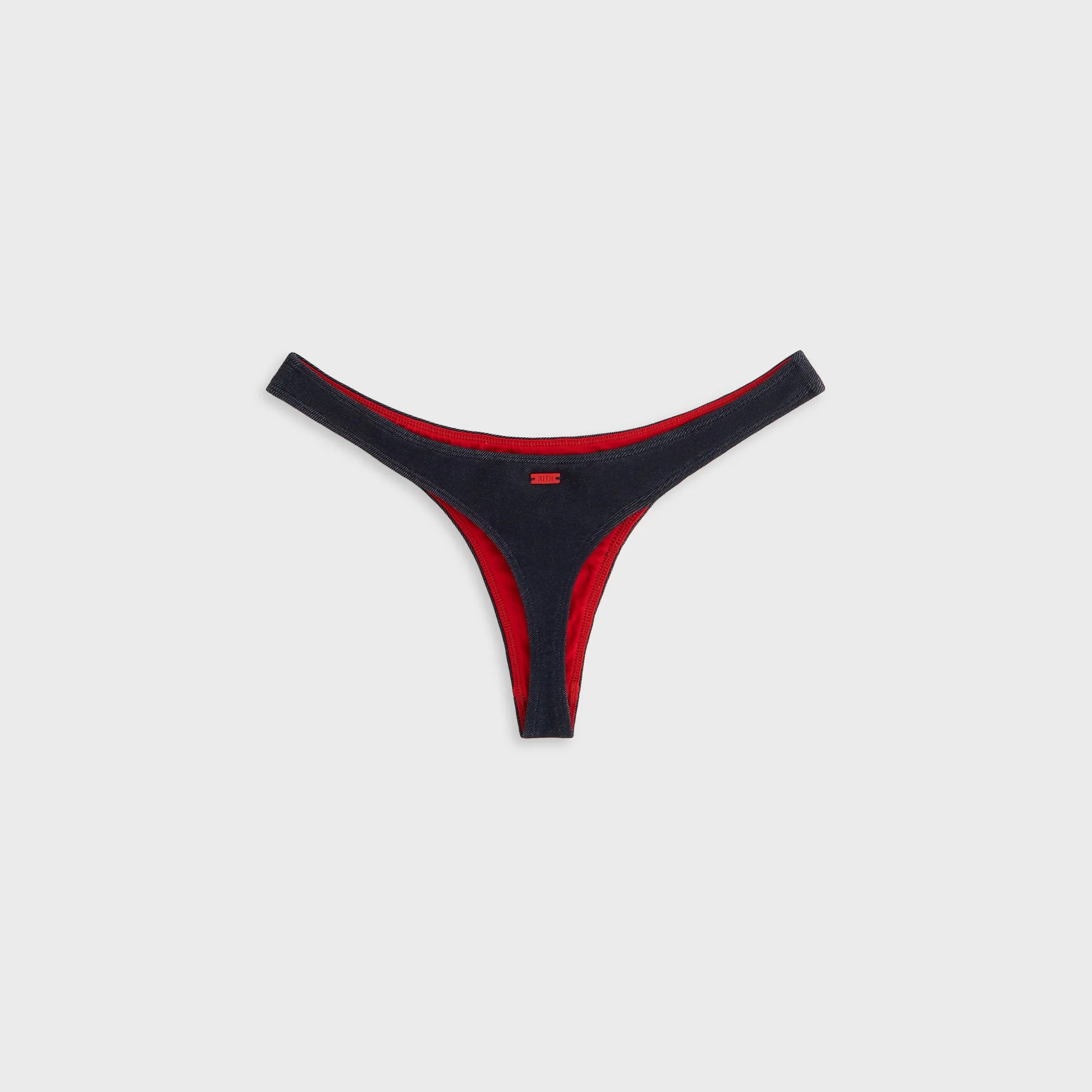 UPF 50  Protection Crisscross Back Design Kith Women Teegan High Cut Thong Bottoms - Nocturnal