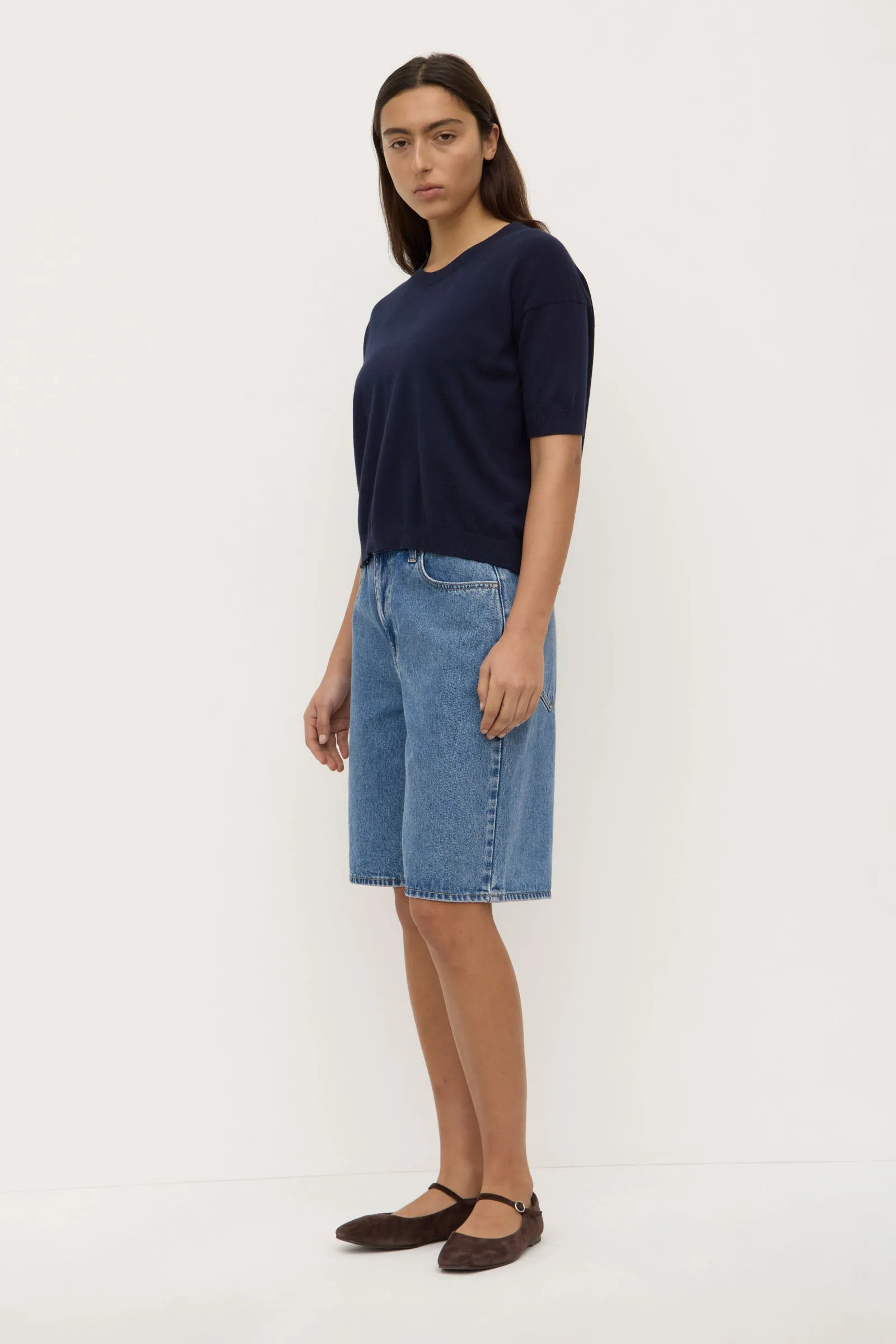 Tribal Soul Vanya Cotton Cashmere Knit Tee