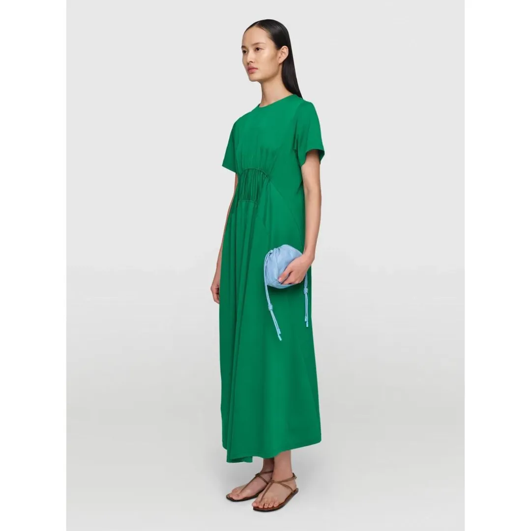 StretchableFabric Sun Protection Fabric Emerald Organic Cotton Jersey Dress
