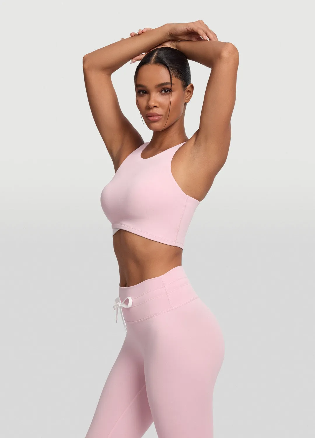 Tagless Comfort Neckline Two-Tone Crop Top