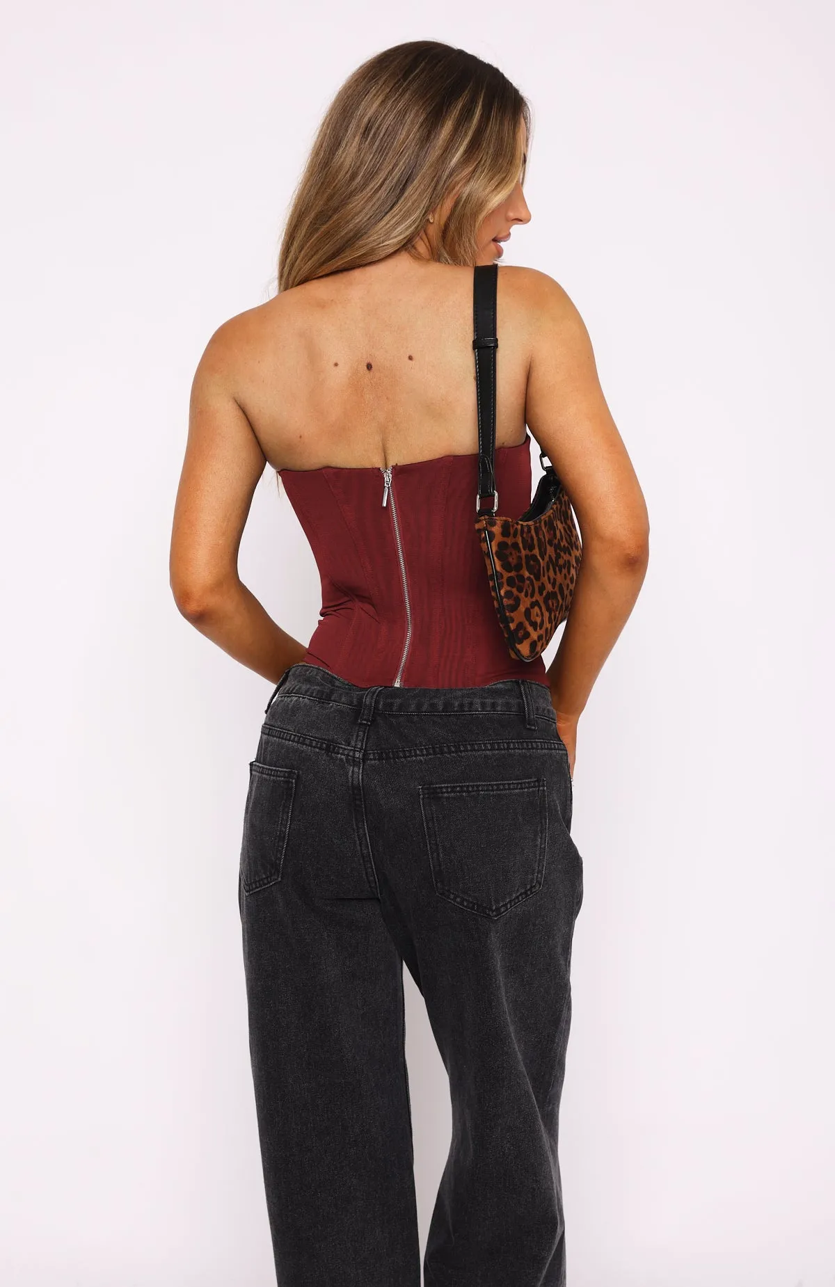 HeatSealed Seams standard fit Feeling Fun Bustier Wine