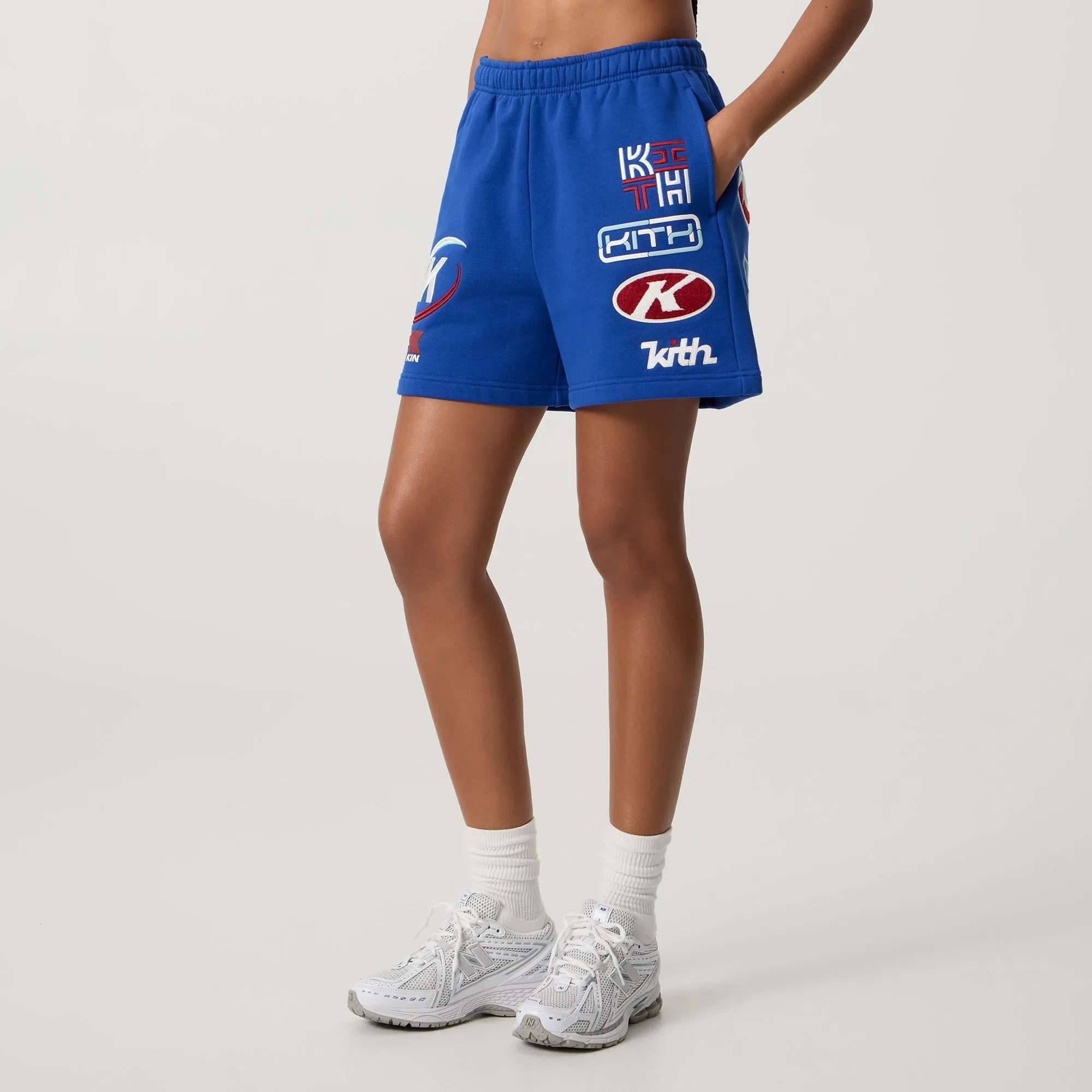 Kith Women Rayne II Sport Logo Sweatshorts - Current Board shorts Moisture Wicking Lining