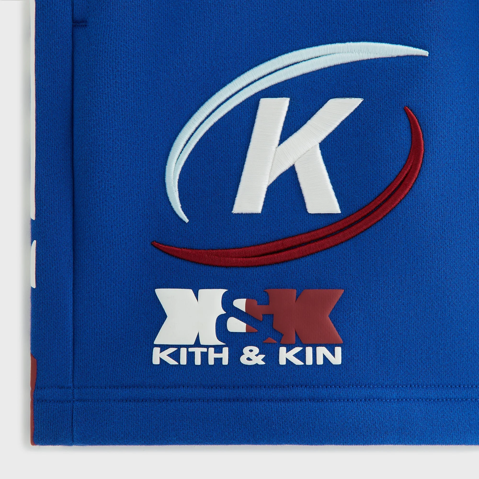 Elastic Waistband Design Printed Pattern Kith Women Rayne II Sport Logo Sweatshorts - Current