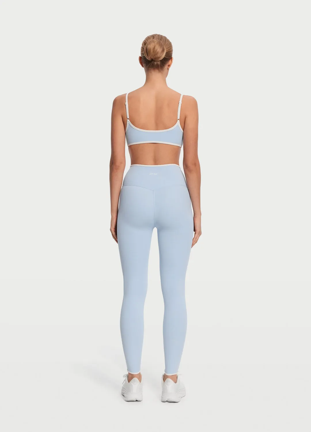 Flatlock Stitching Technique Crossover Waist Leggings