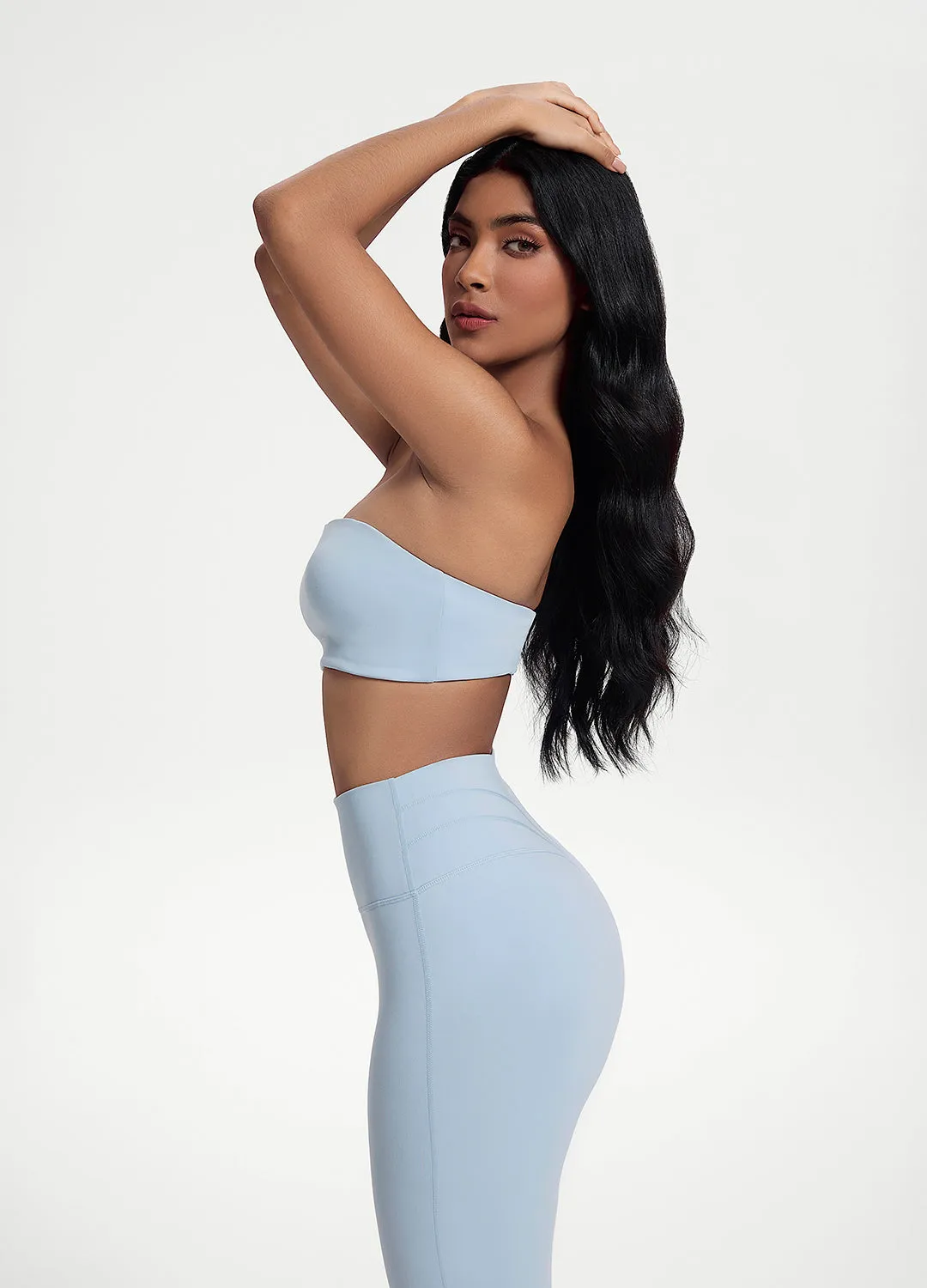 ThermalRegulating Fabric Wrinkle Resistant Finish Back-Clasp Bandeau Top