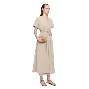 LayeredConstruction Sand Andriya Tri Acetate Dress