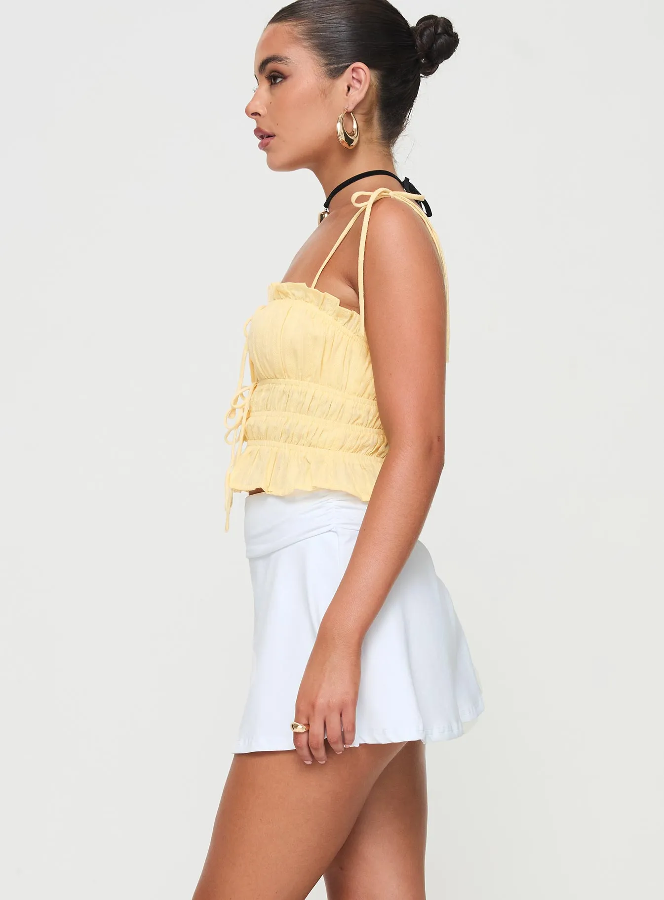Reema Skort White Soft Lines Versatile Wear