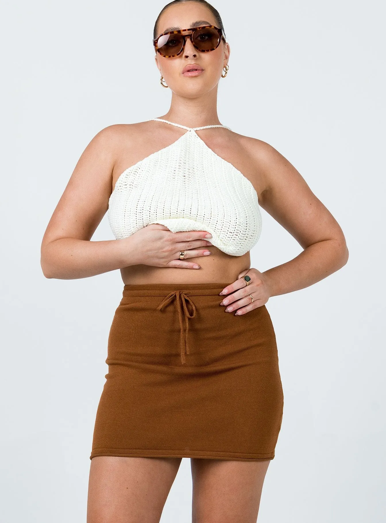 Alice Mini Skirt Brown City Tones