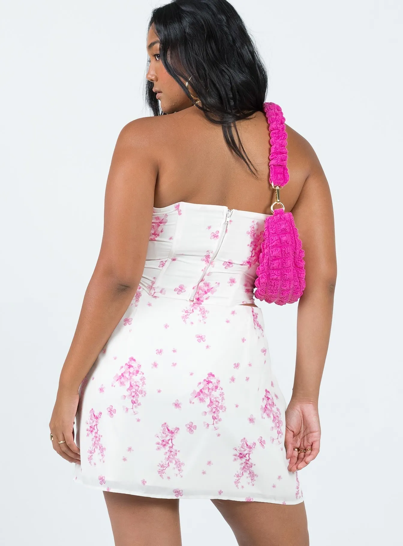 Basic Layers Simple Flow Lahni Floral Mini Skirt Multi