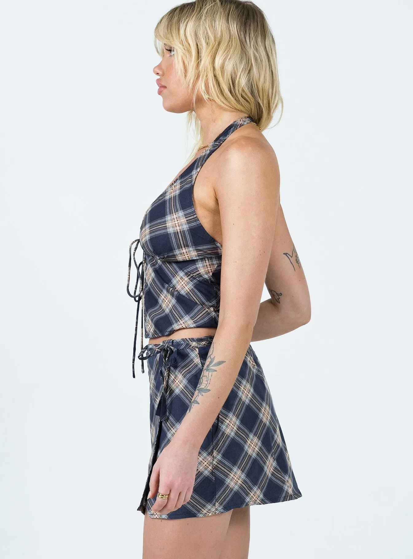Motel Volta Skirt Black Fresh Aesthetic Quiet Style