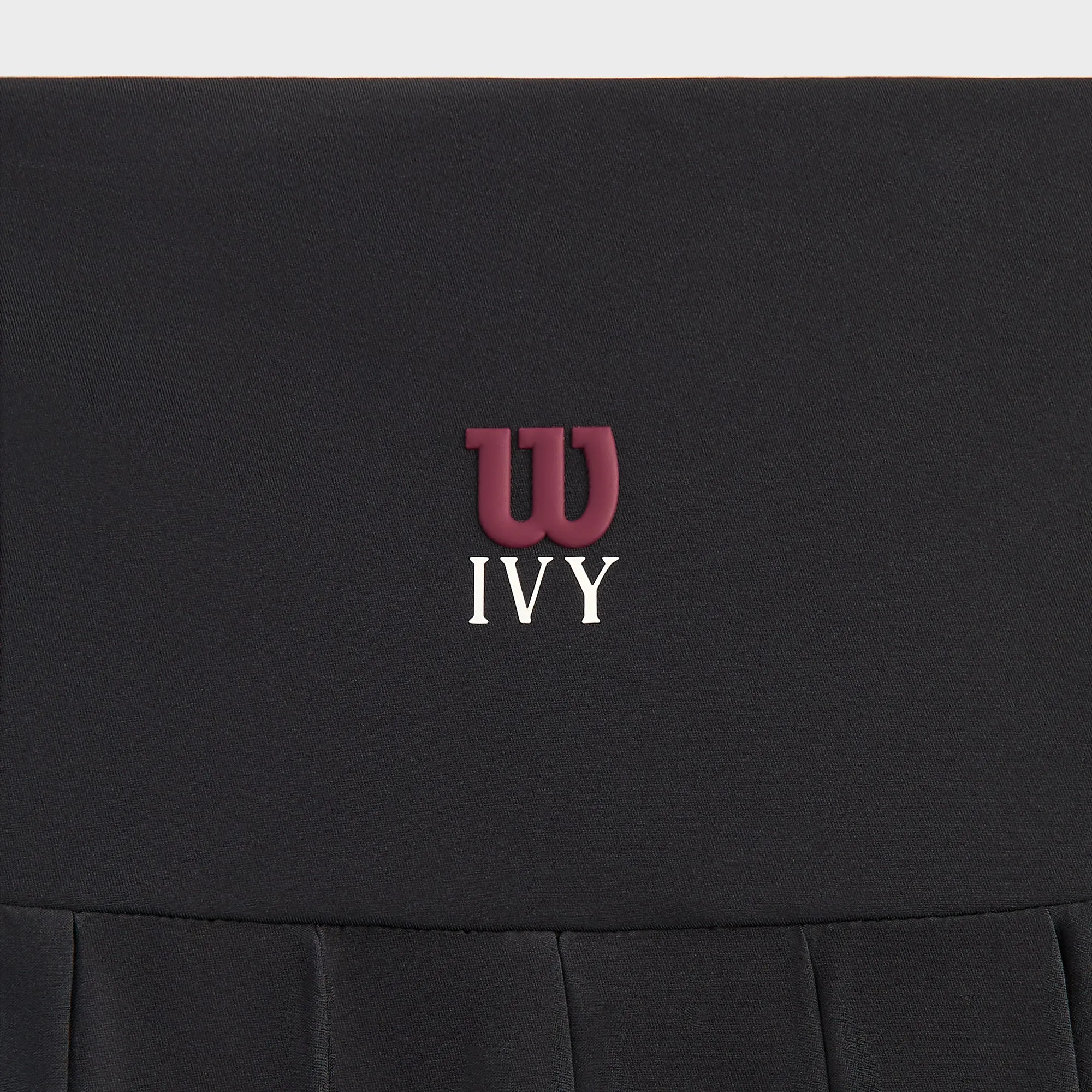 Kith Ivy for Wilson Women's Eastside Tennis Mini Skirt - Black Polished Style