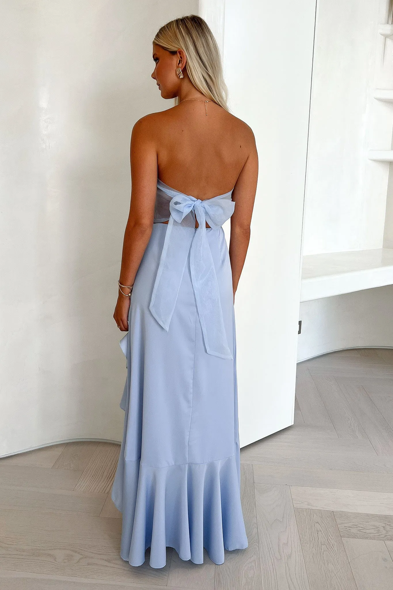 Tide Glow Harbor View Milford Strapless Maxi Dress - Blue
