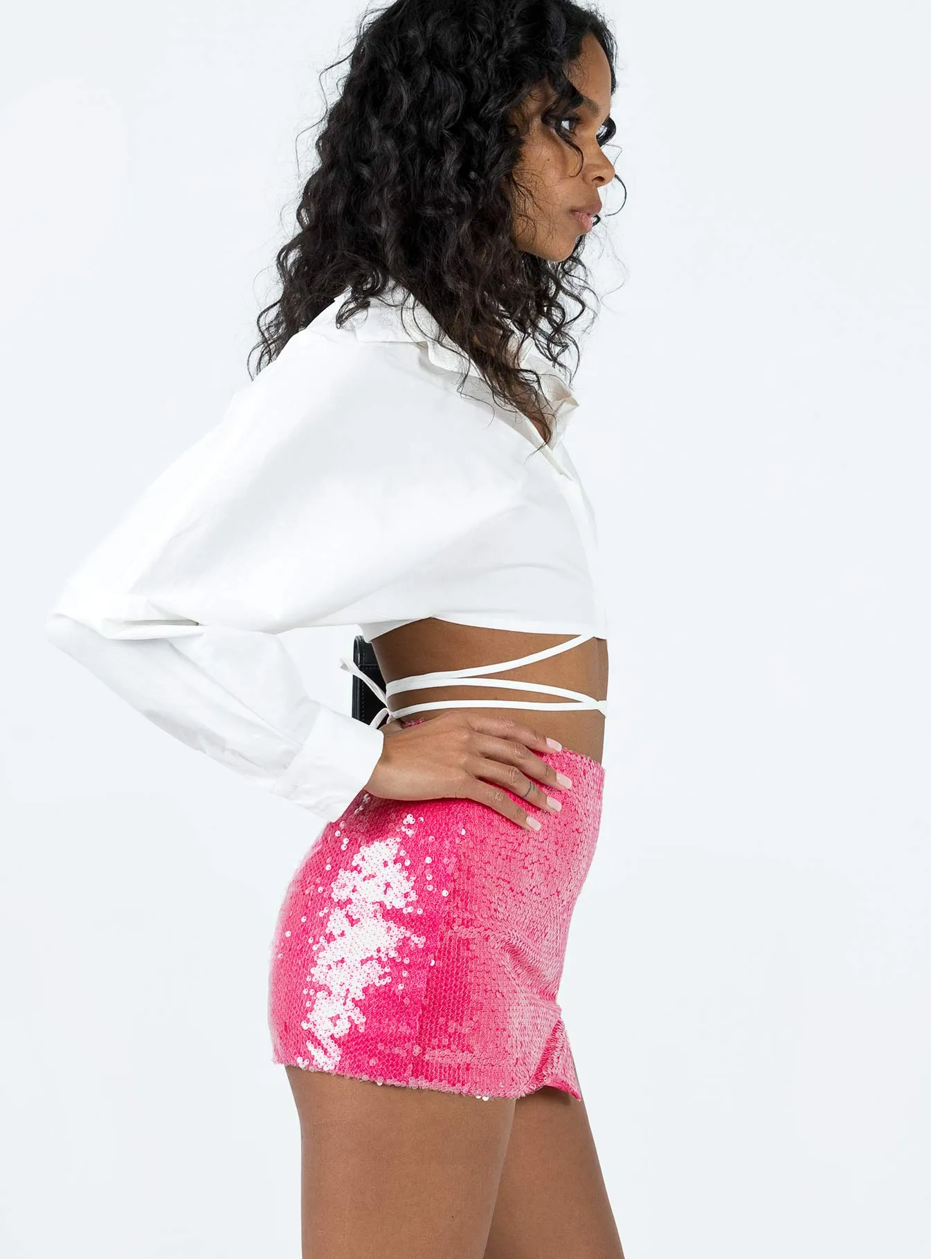 Stretch Comfort Hannam Micro Mini Skirt Pink