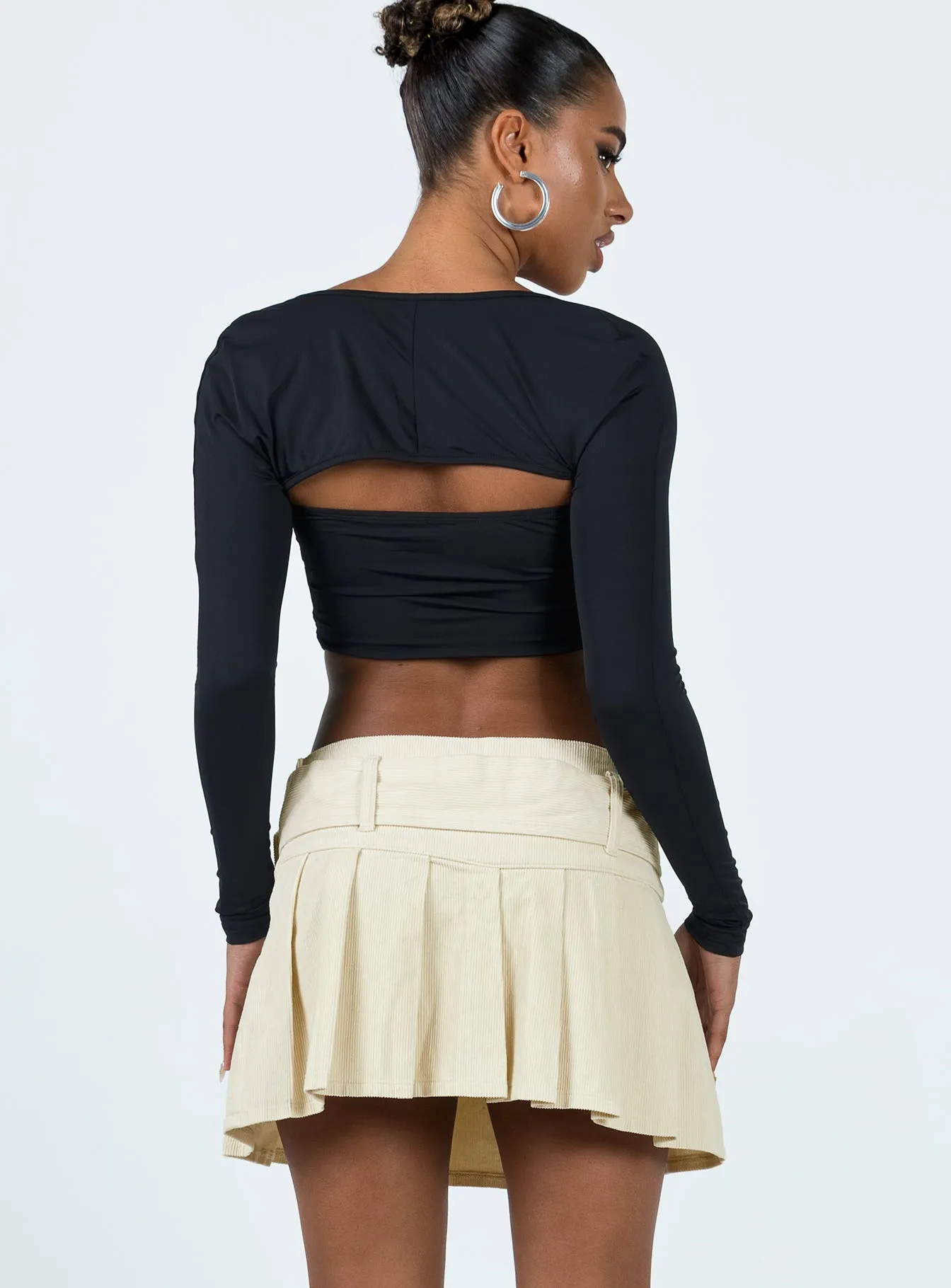 Nambour Mini Skirt Beige mix and match Outfit Focus