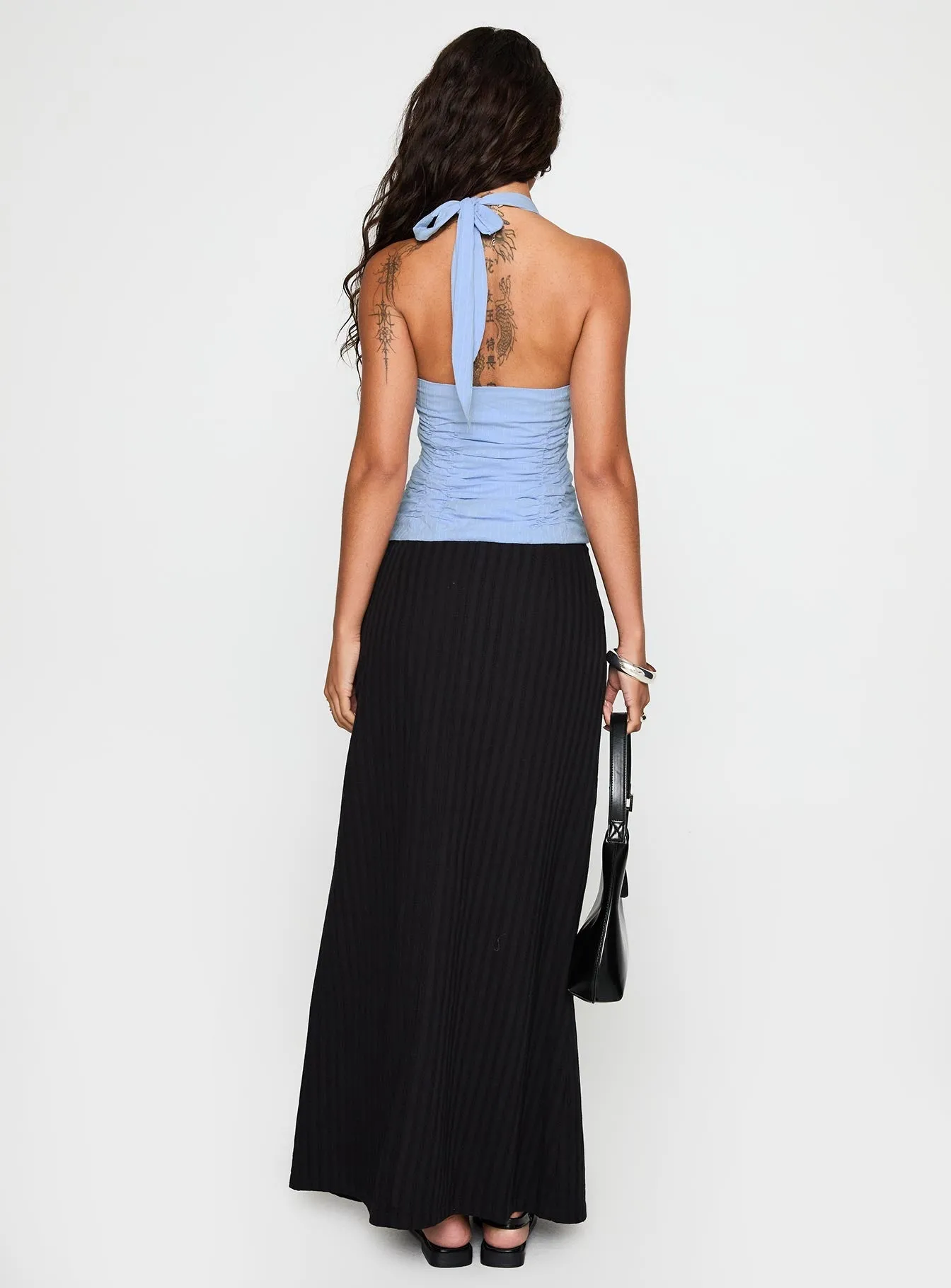 Stylist Pick Performance Wear Livie Maxi Skirt Black