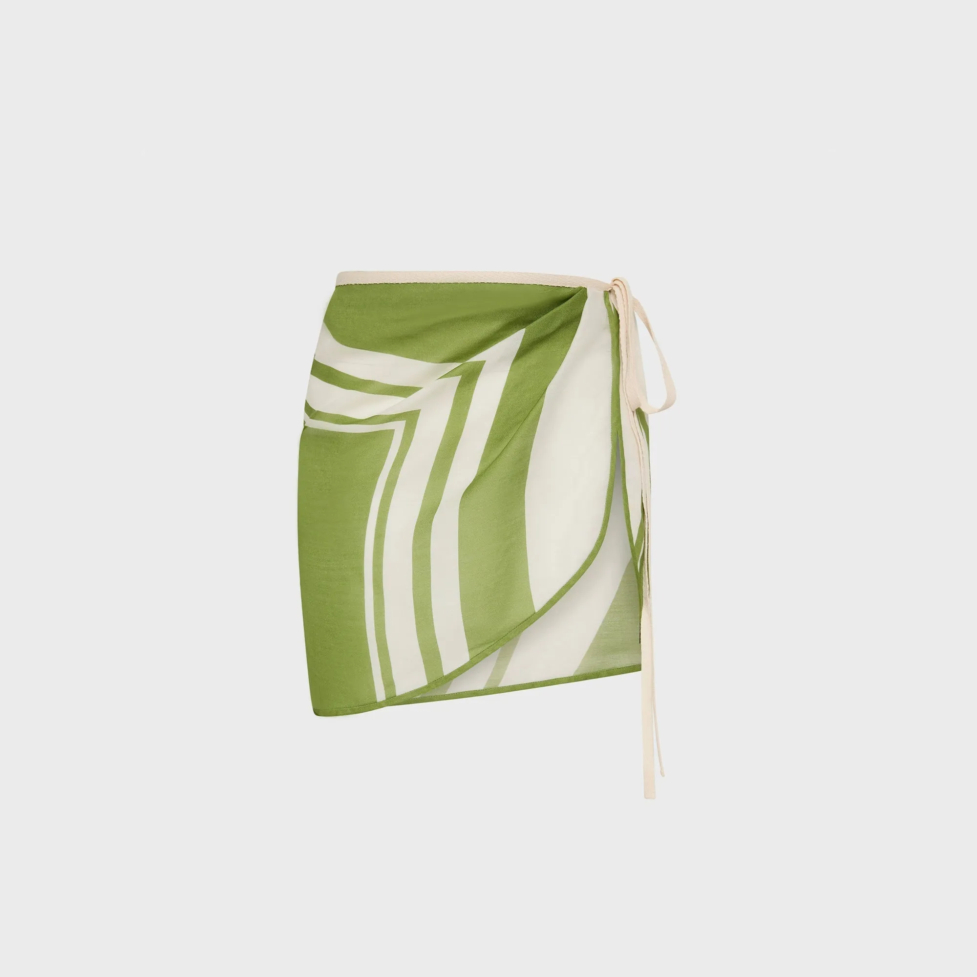 SIR Carlo Sarong - Milano Verde Structured Shape Leather Look