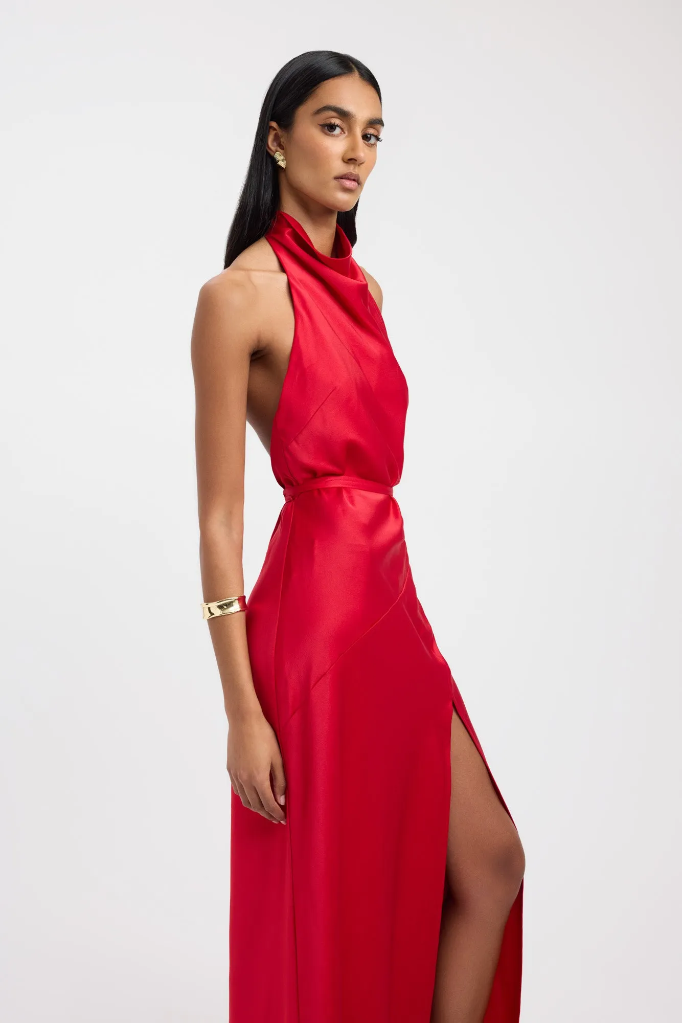 Palermo Halter Maxi Dress Walk Mood