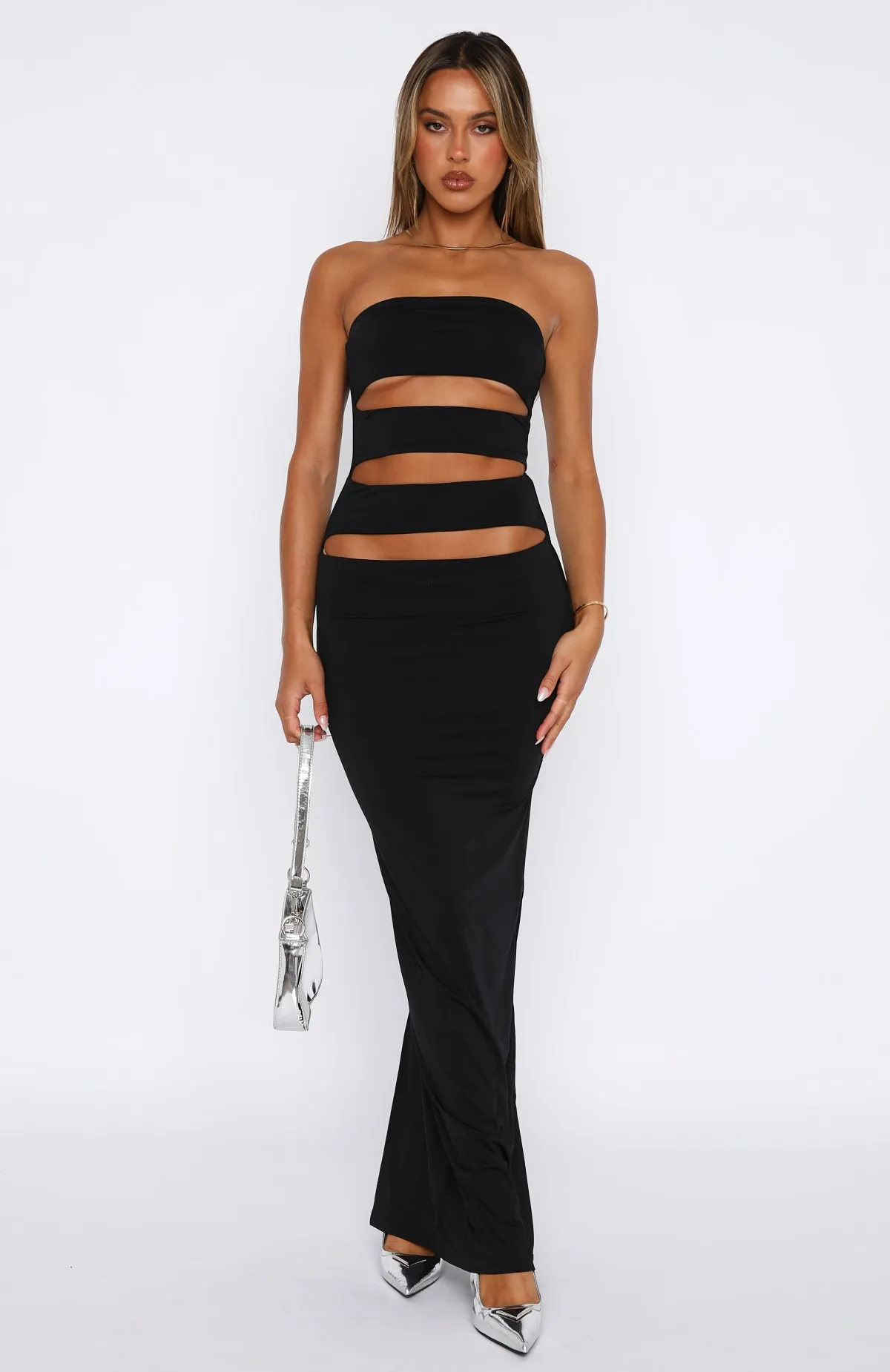 Midnight Rain Maxi Dress Black AbrasionFreeZone Run Core