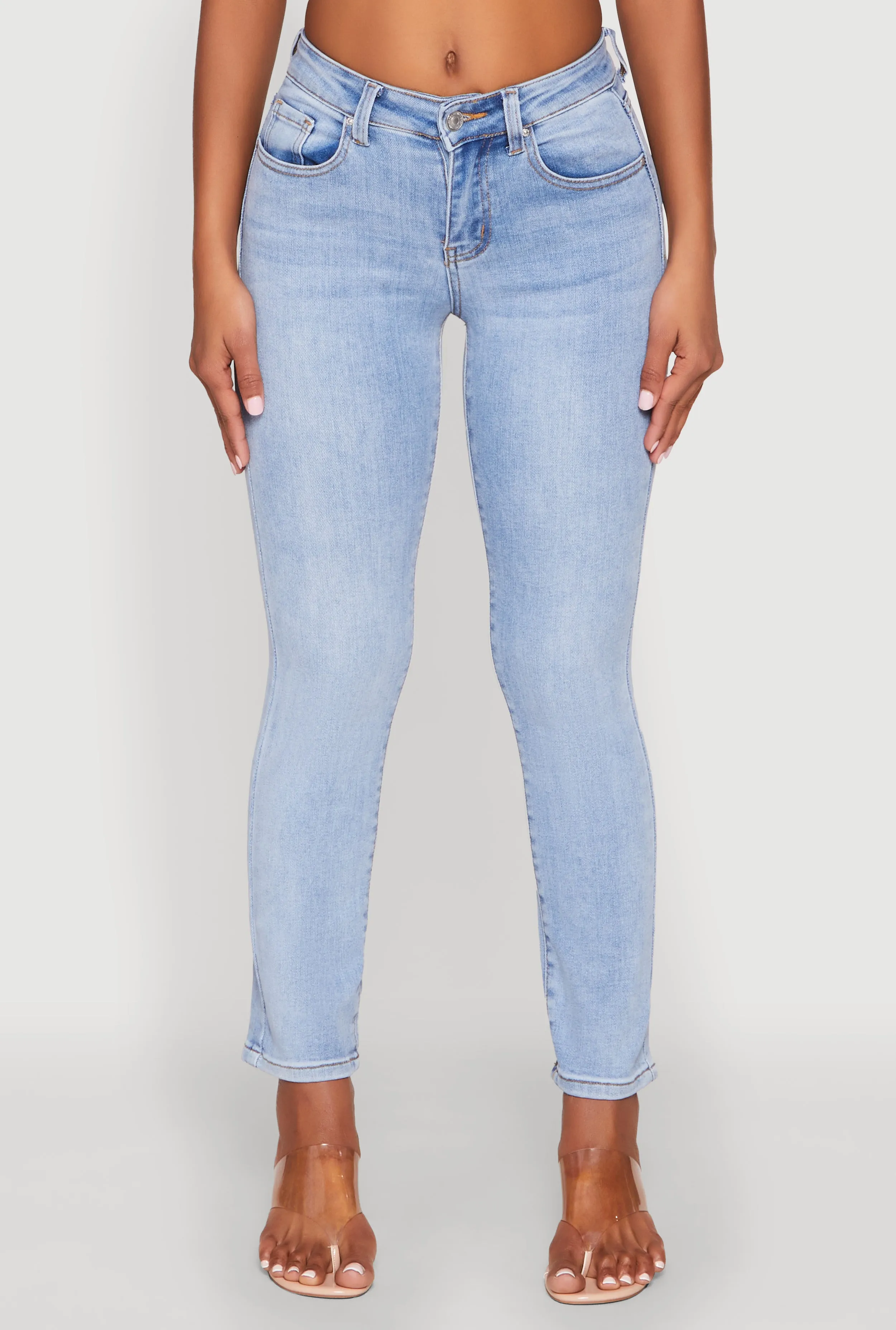 Brunch Outfit Vintage Lover Formal WAX Slim Straight High Rise Jeans