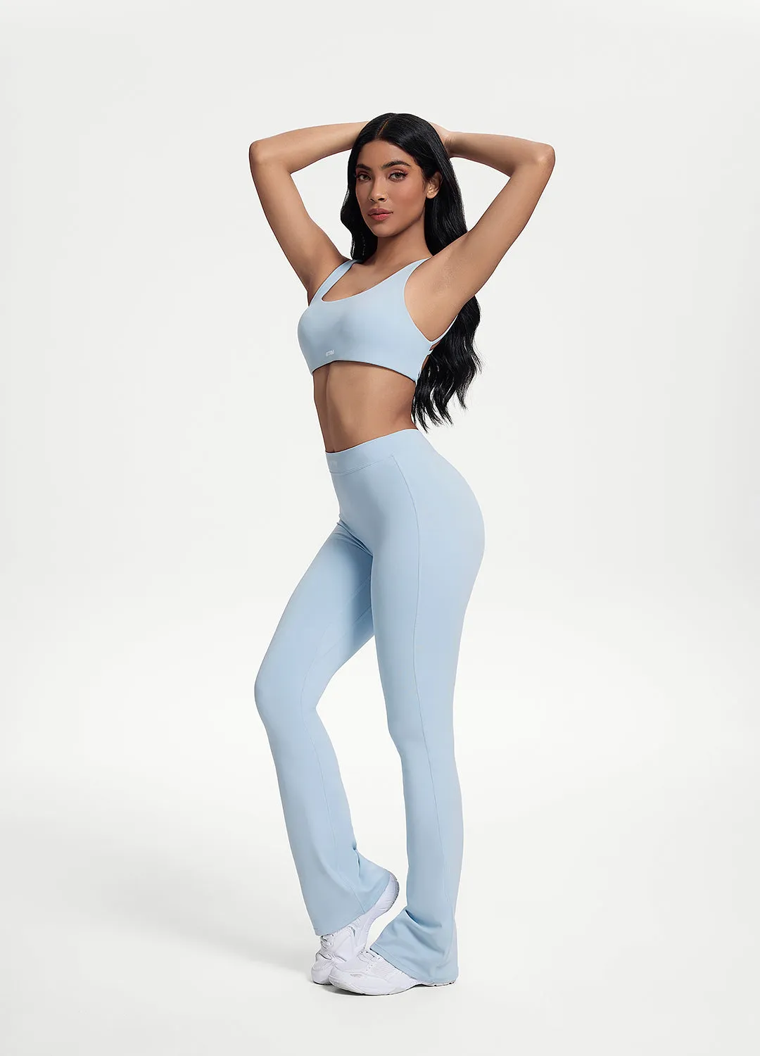 Scrunch Back Flared Leggings Camping Gear Skin Friendly