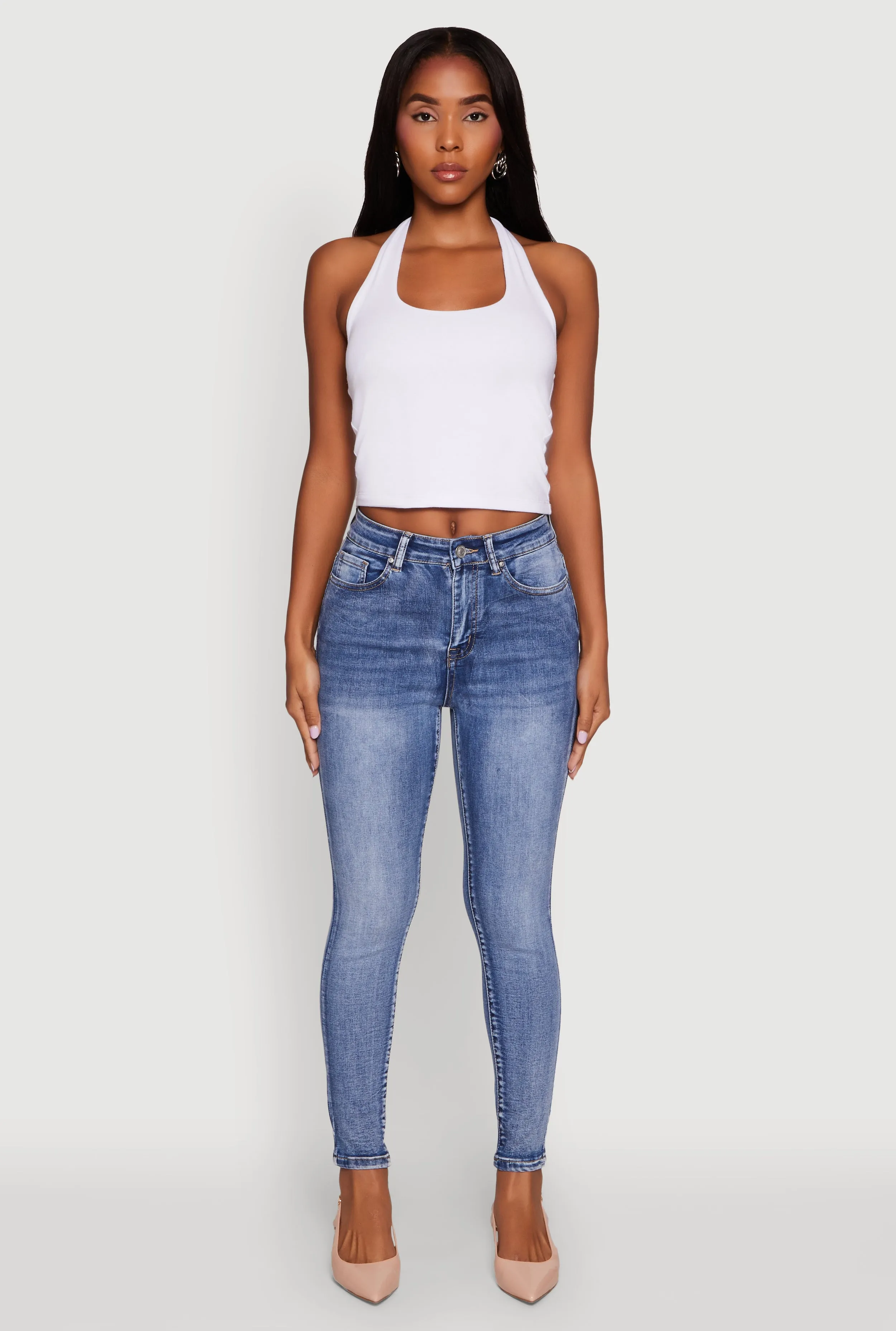 Utility Basic WAX Mineral Wash Skinny Jeans
