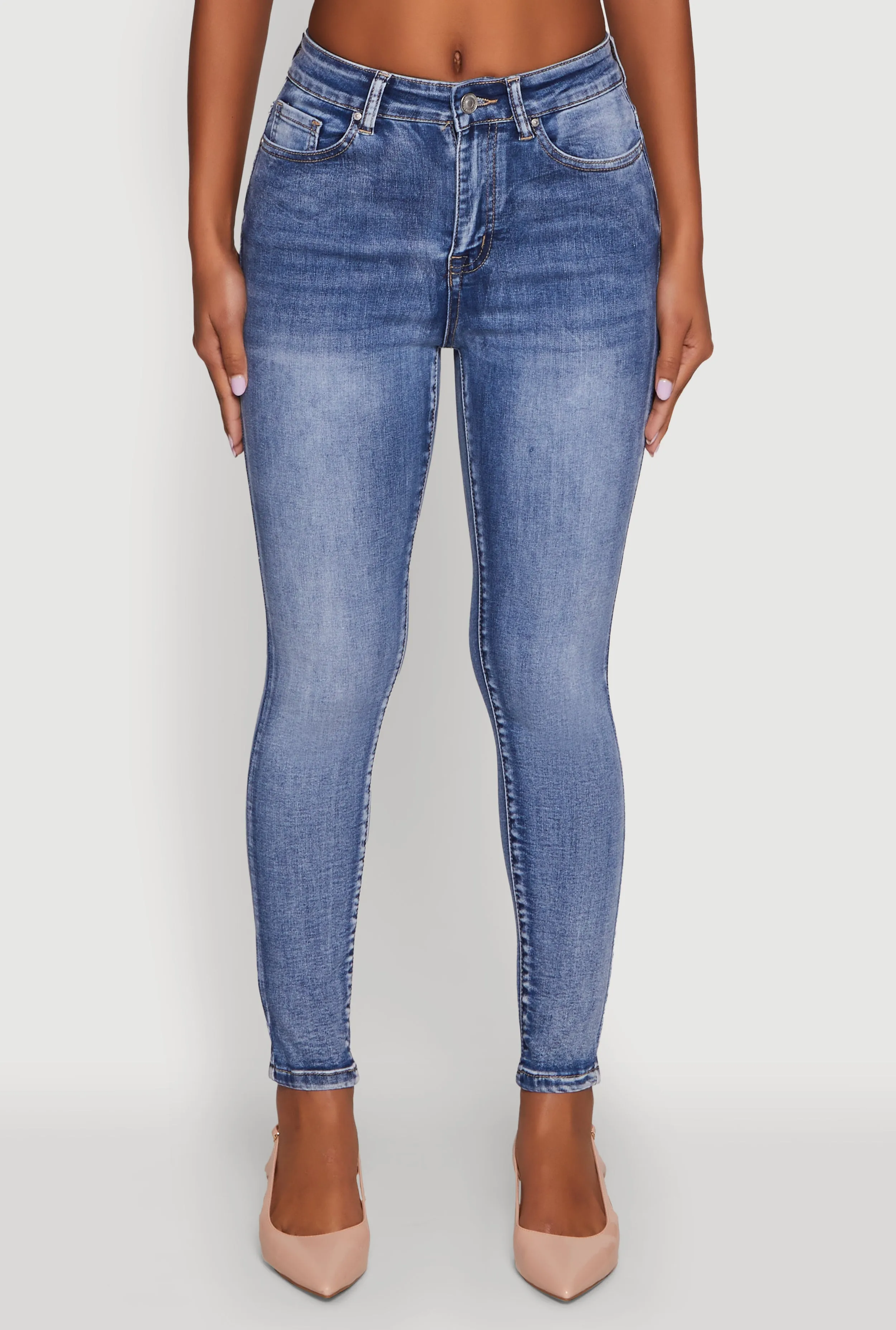 WAX Mineral Wash Skinny Jeans Casual Student Outfit Trend Setter Chill Outfit