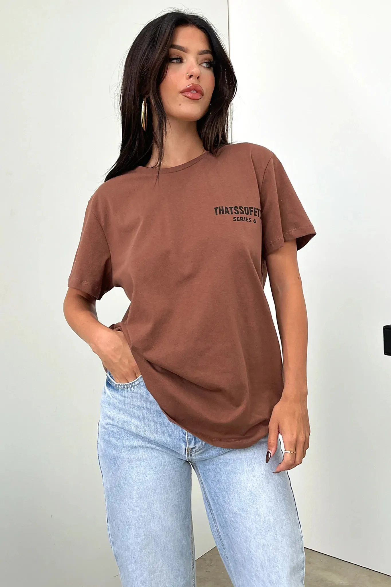 Series 6 Tee - Brown Relaxed Fit
