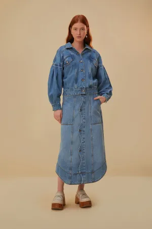 Comfort Innovation Denim Wave Skirt