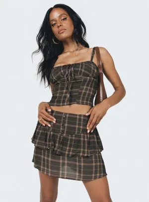 Woodlands Mini Skirt Multi Retro Style