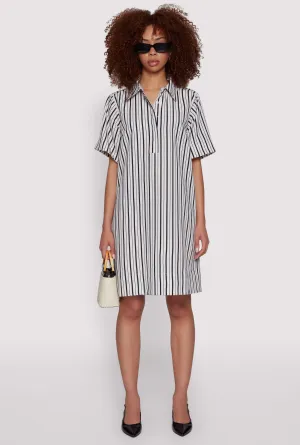 Bridal Mood Versatile midi for travel Striped Shift Dress