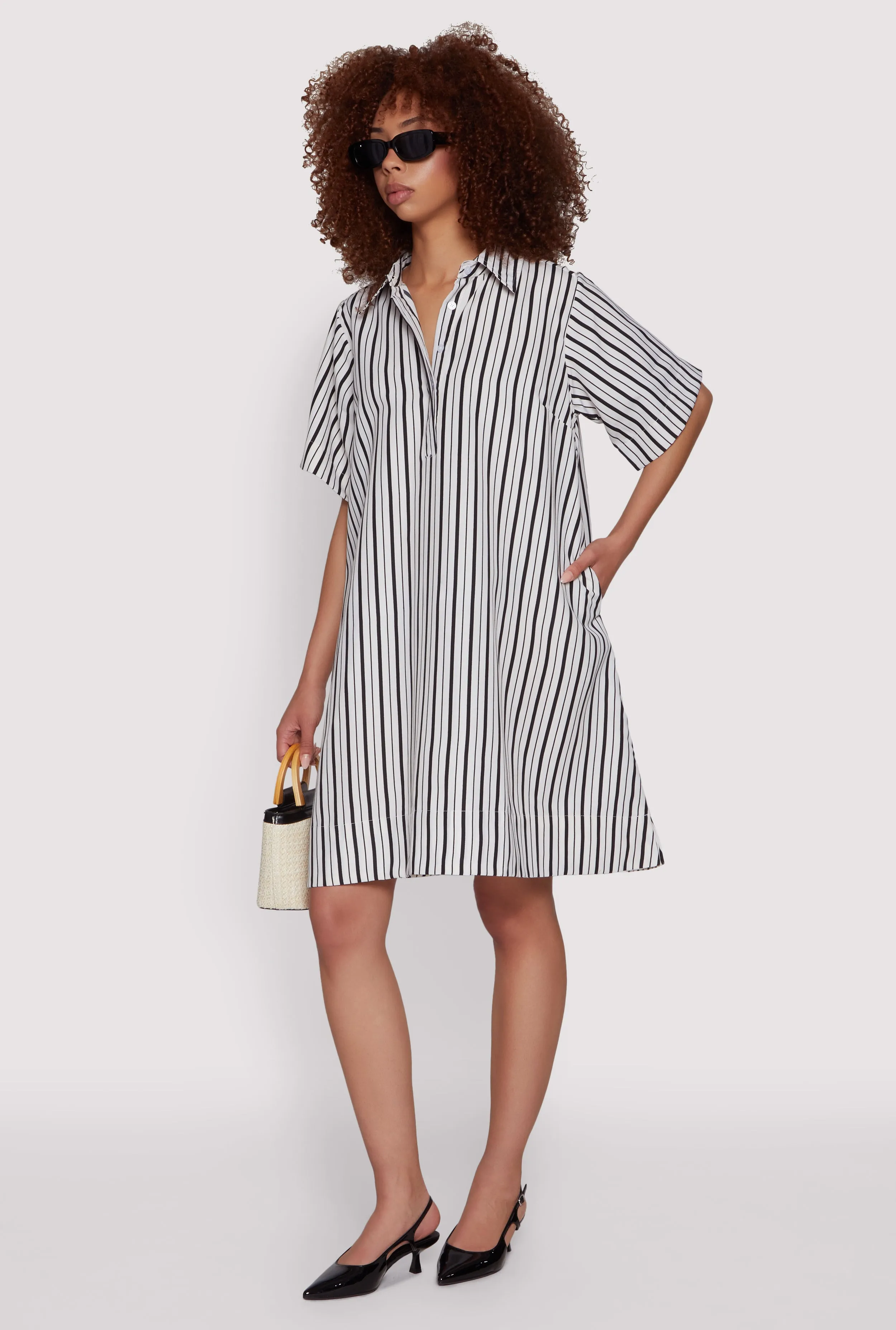 Striped Shift Dress Stylish dress for garden party
