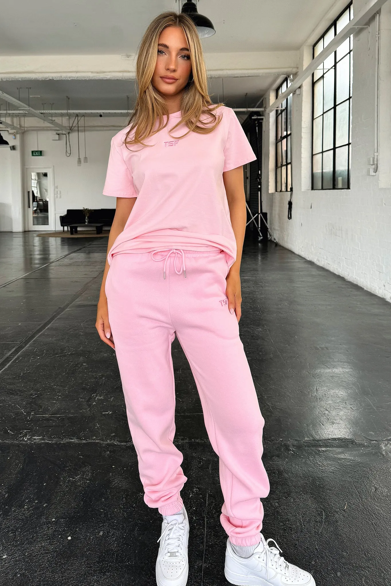 Stylish Layering Kaztek Oversized Tee - Pink