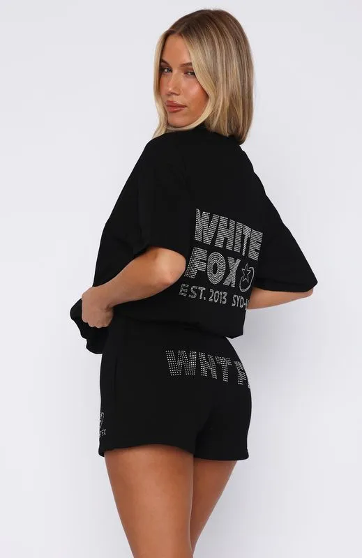 Flexible Stitching Always Shining Lounge Shorts Black