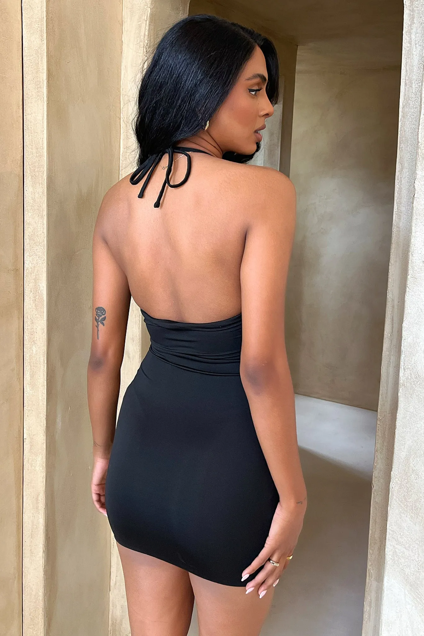 Non Restrictive Gorran Mini Dress - Black