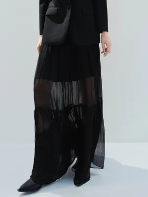 Elasticated Waist Silk Skirt Couture Inspired Core Collection