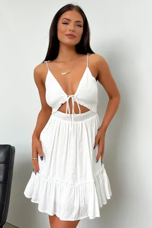 Eco Dye Moisture Wicking Technology Primerose Dress - White