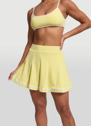 Seasonal Layering Pleated Tennis Skirt