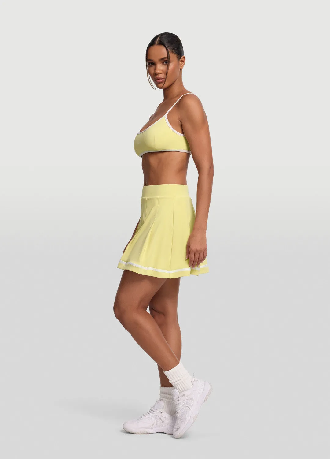 Pleated Tennis Skirt Cozy Tones light texture