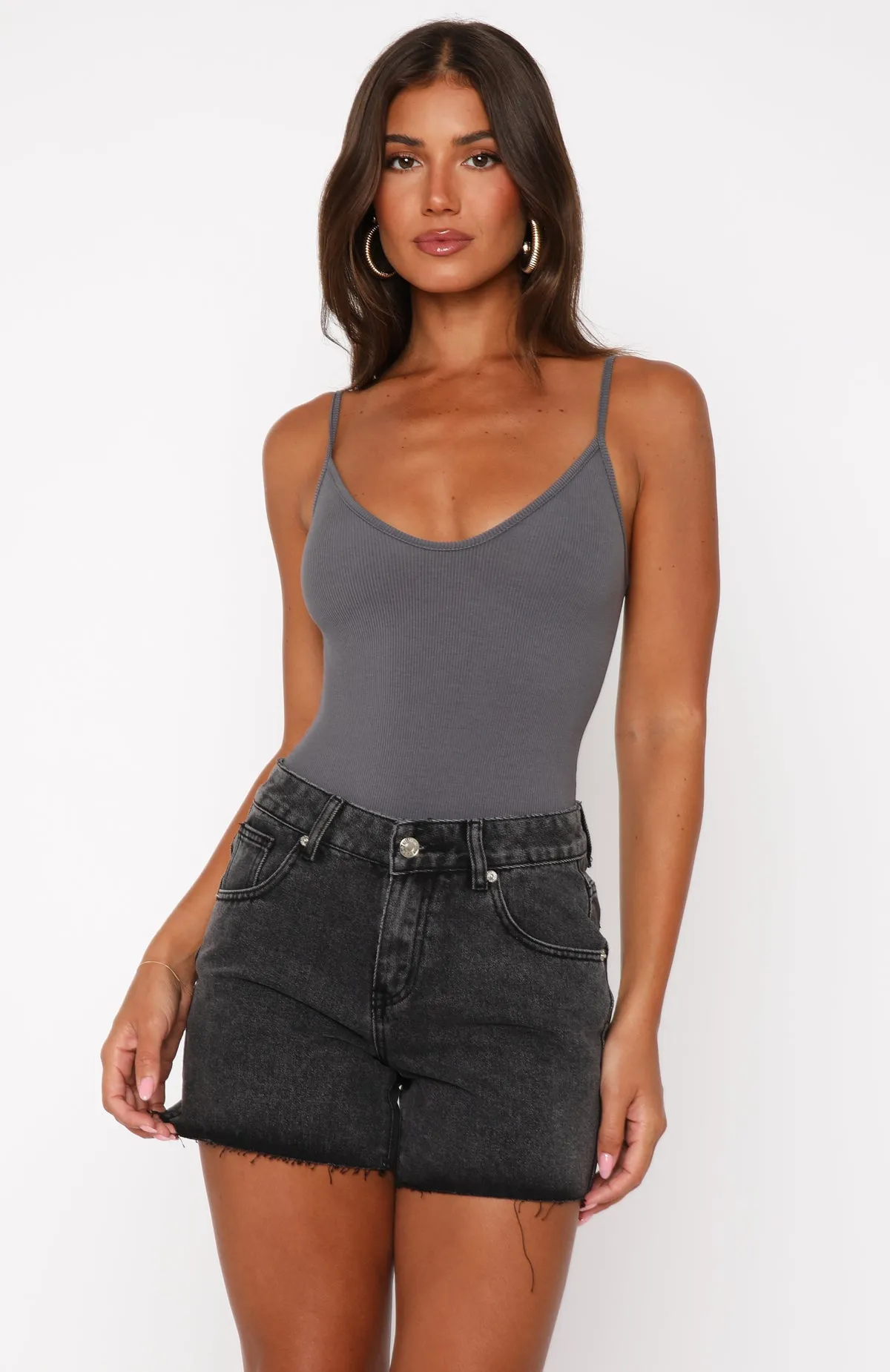 Lounge Wear Not Meant To Be Denim Shorts Black Acid