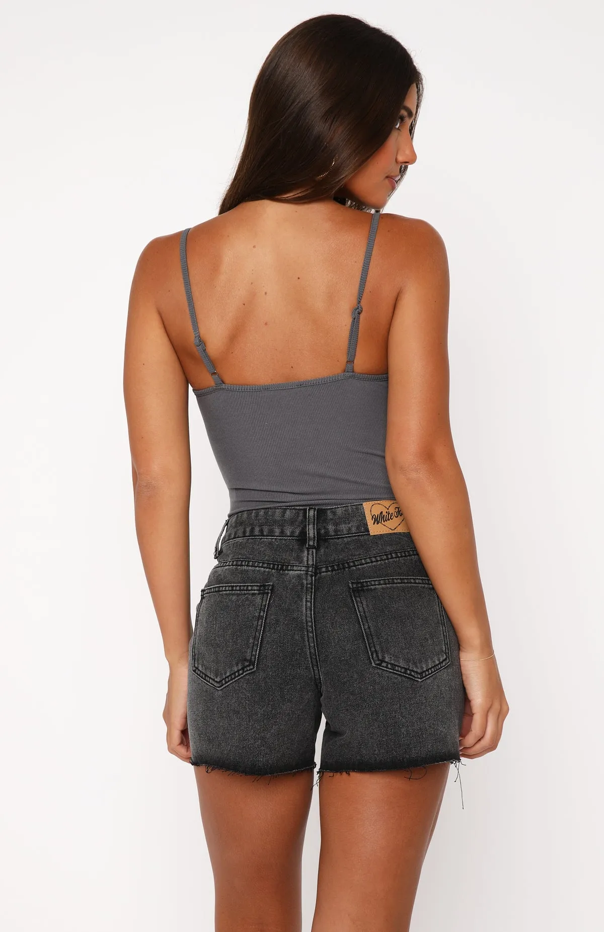 Stylish Design Frictionless Movement Not Meant To Be Denim Shorts Black Acid