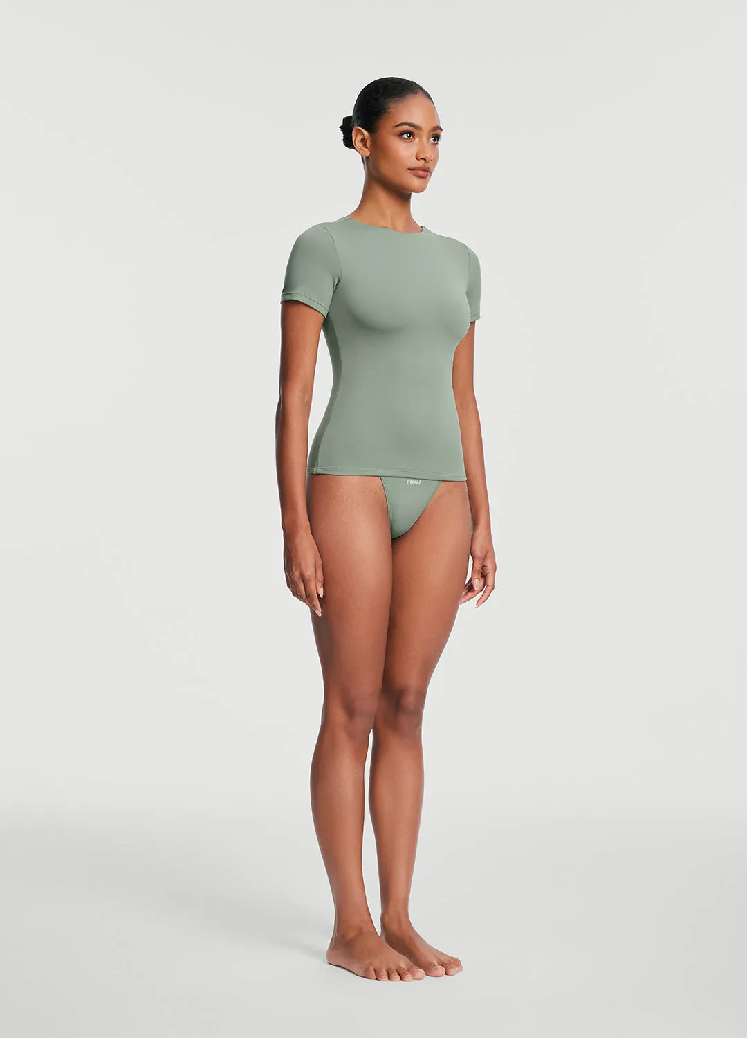 Short Sleeve Crew Neck Top Casual Comfort Versatile Look