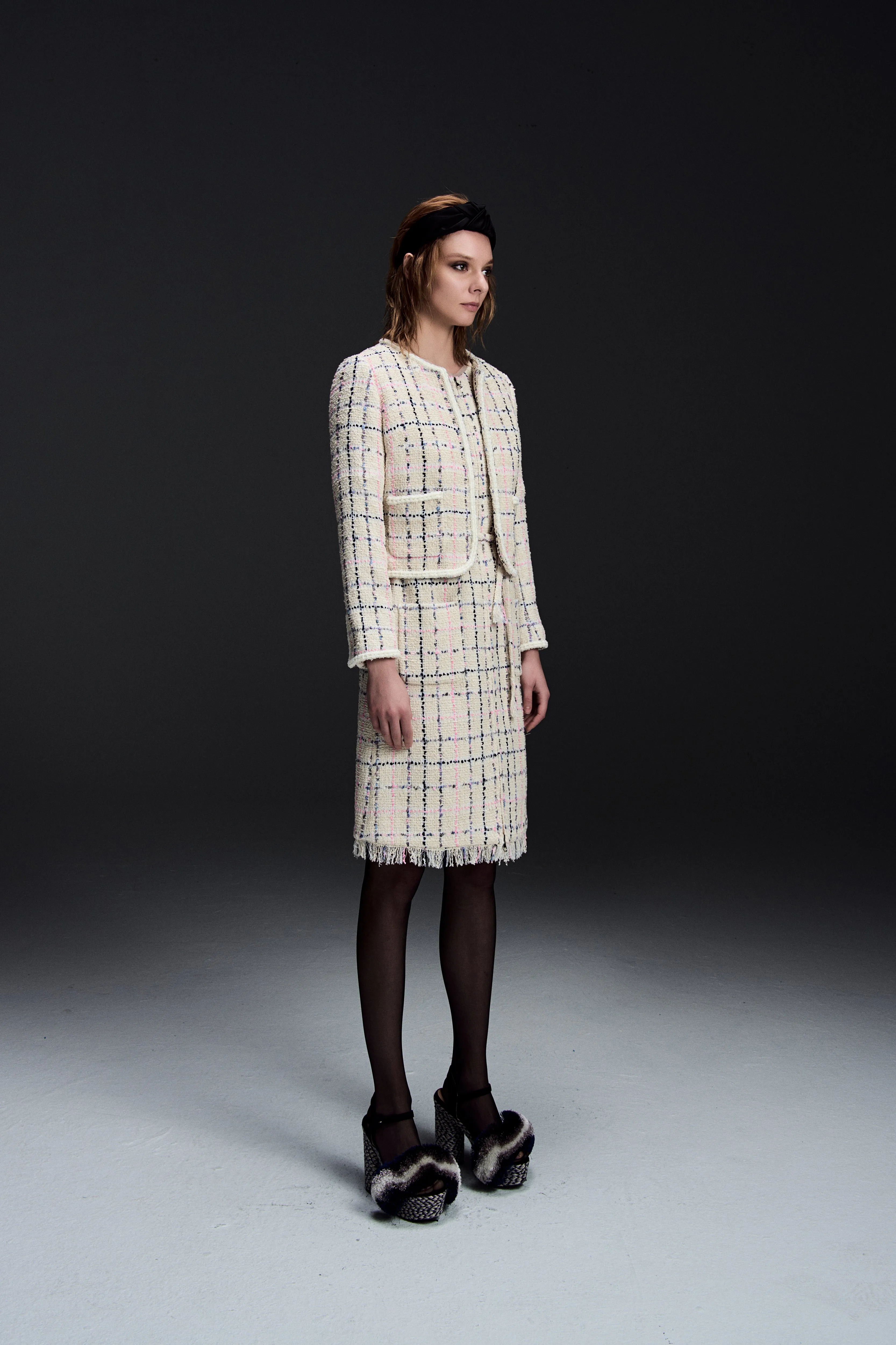 PreShrunk Cotton Marion Stylish Tweed Dress