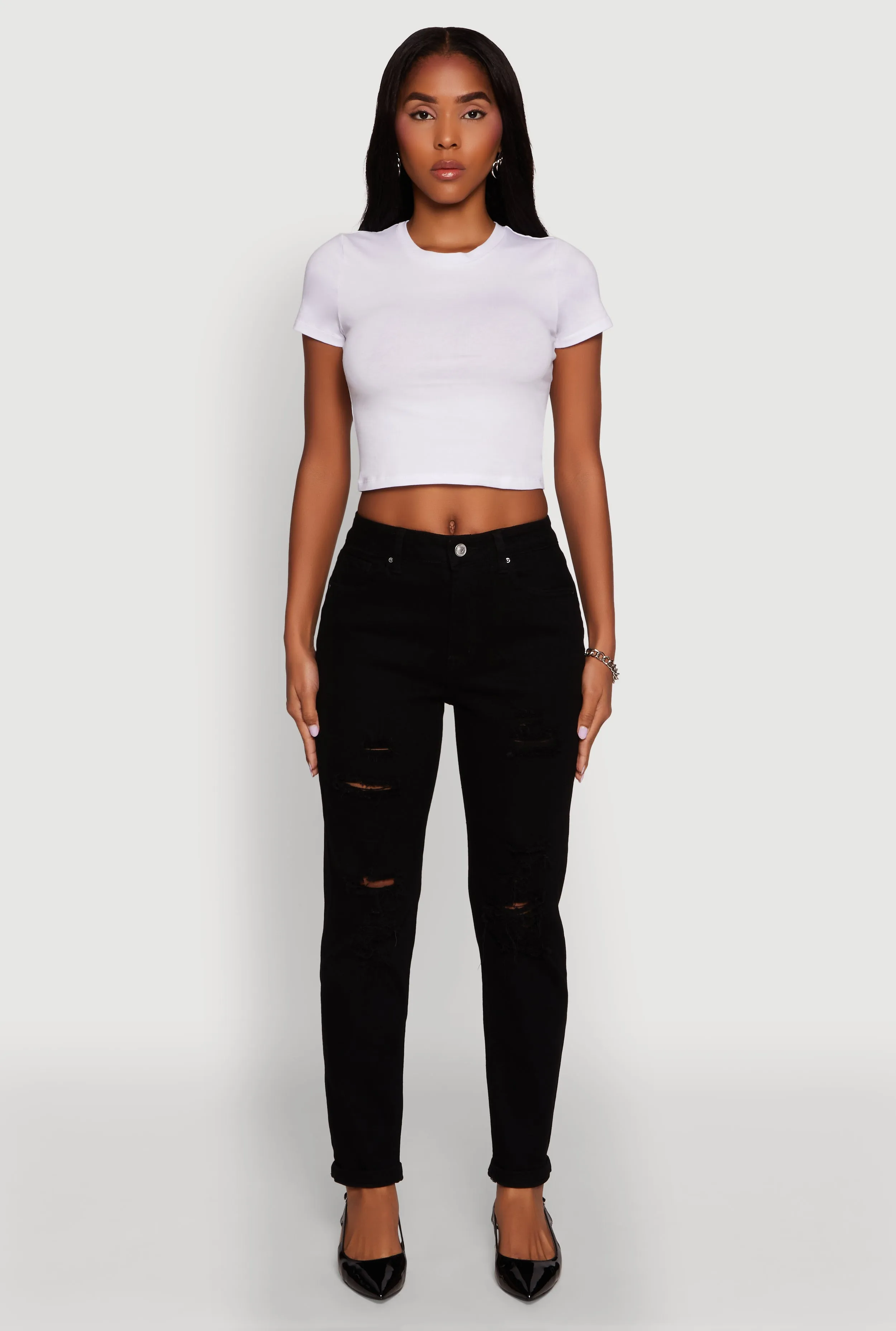 WAX Mid Rise Boyfriend Cut Distressed Jeans Modern Comfort Sunny Vibes Teen Outfit Summer Vibes