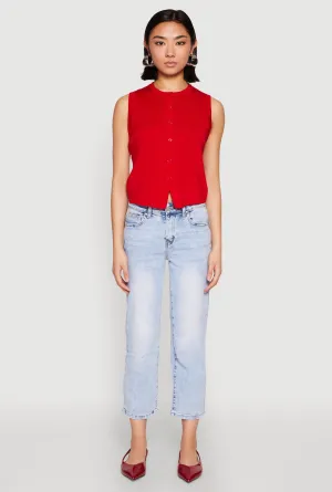 WAX Straight Leg Capri Jeans Timeless Choice