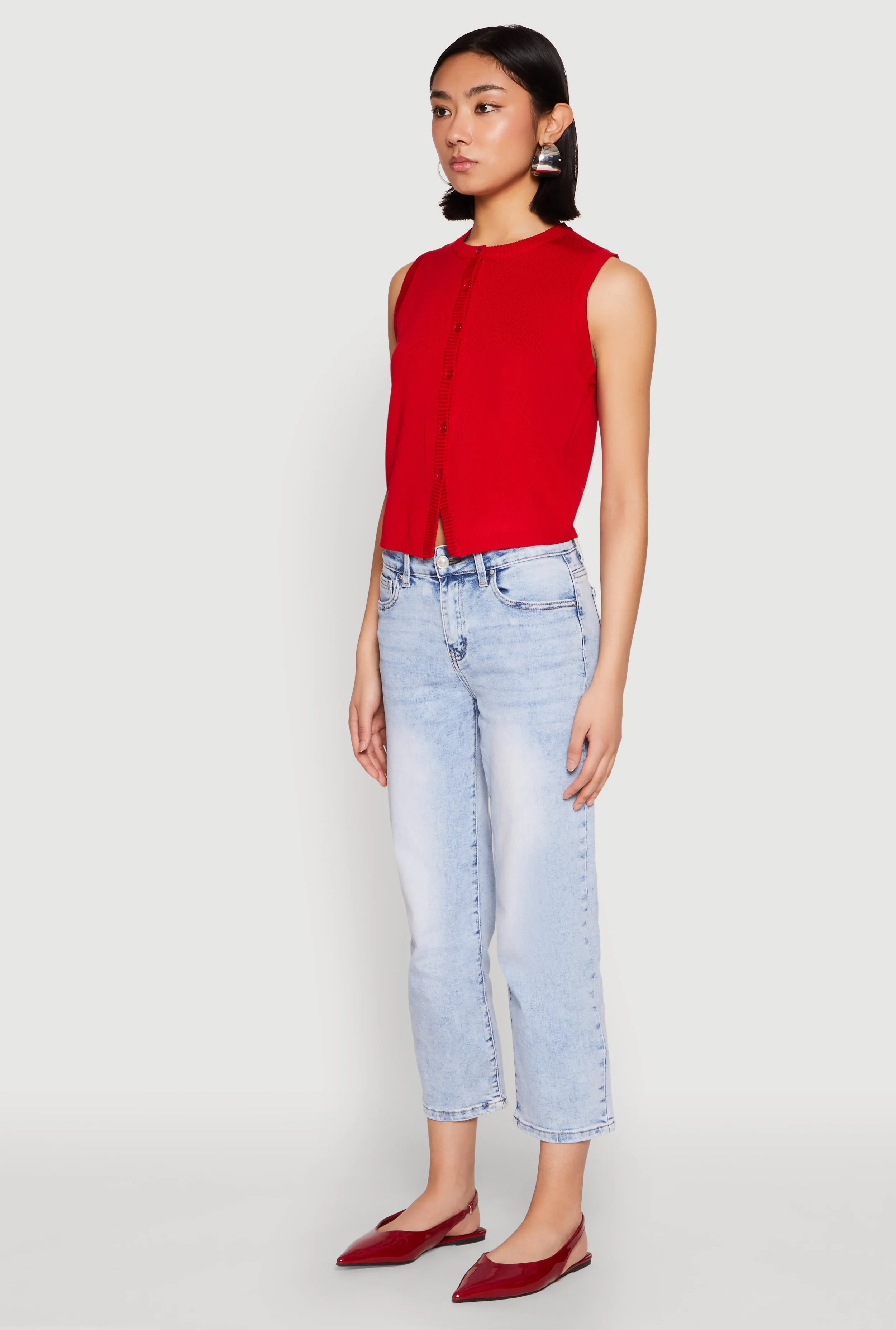 Everyday Confidence WAX Straight Leg Capri Jeans